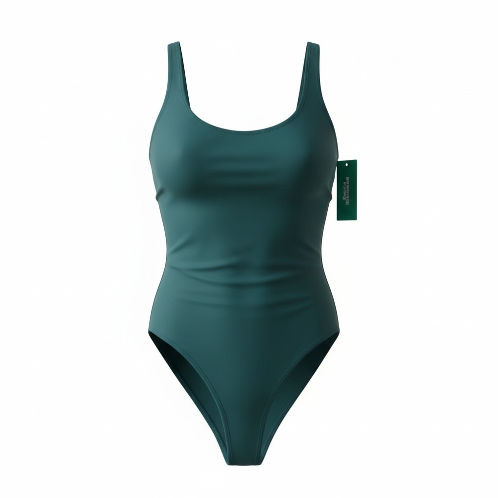 Sports Illustrated Swim Scoop One-Piece Swimsuit in Teal Green